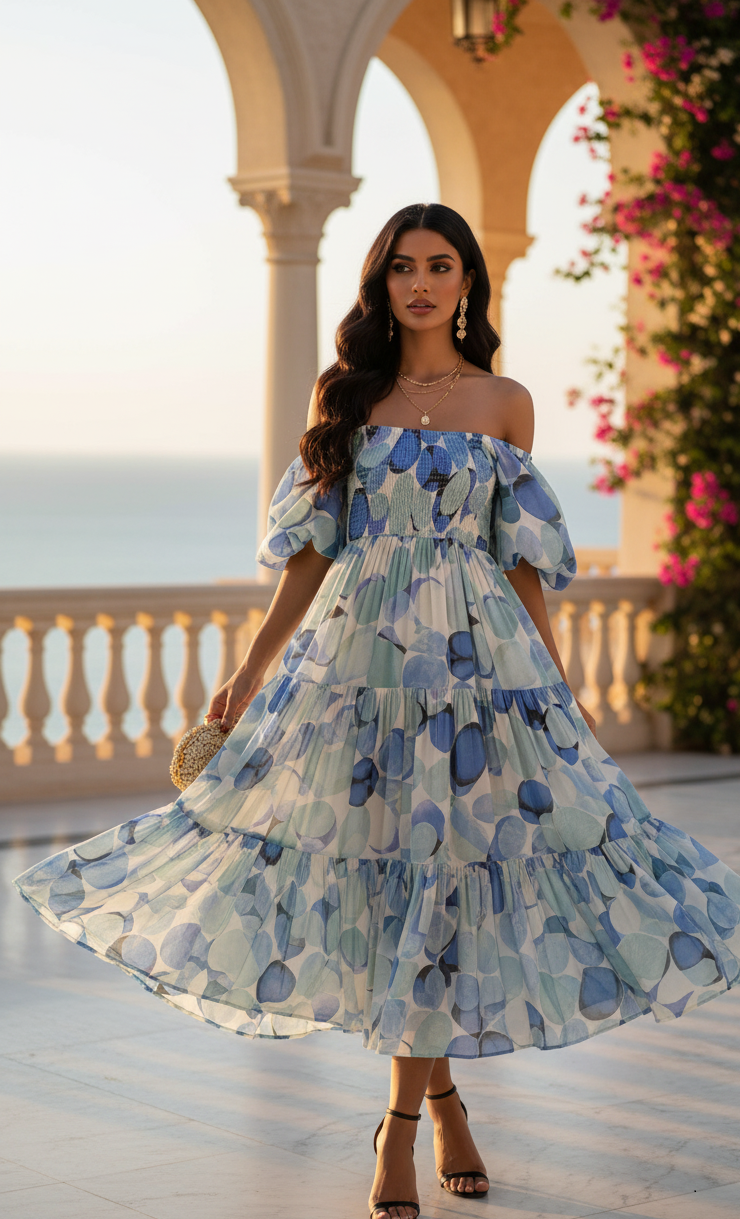 Bubbly Dress: Blue - Fiesta Resortwear