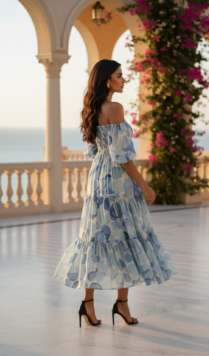 Bubbly Dress: Blue - Fiesta Resortwear