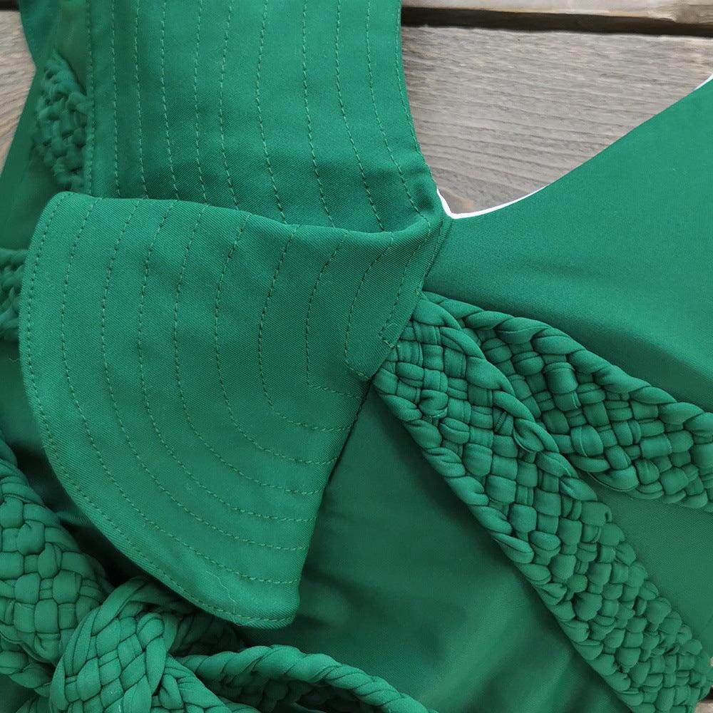 Braided Swimsuit: Black - Fiesta Resortwear