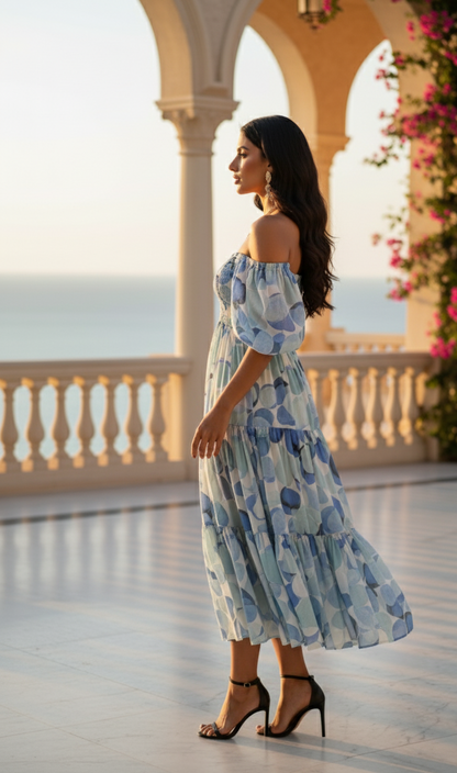 Bubbly Dress: Blue - Fiesta Resortwear