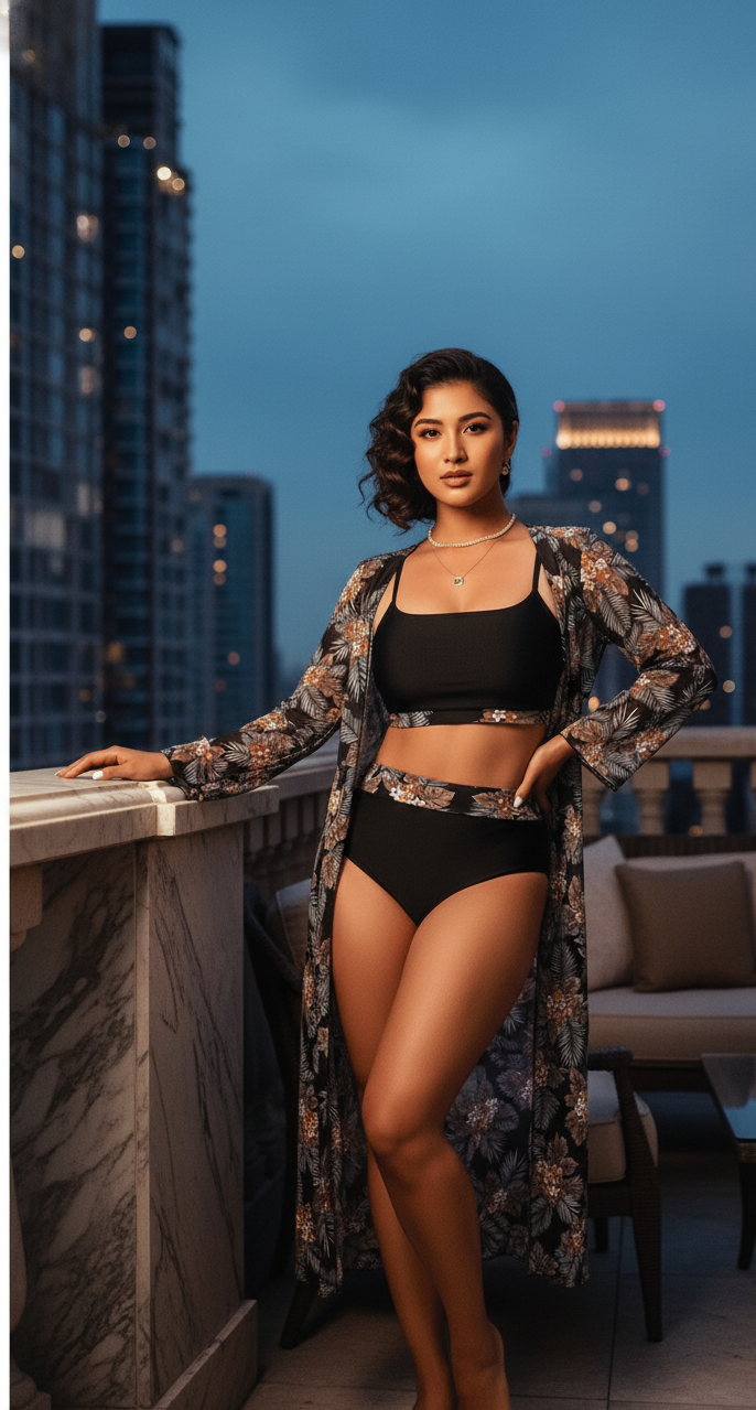 Sunday Swimsuit and Coverup Set - Fiesta Resortwear