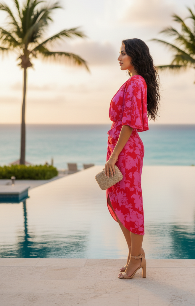 Razi Dress: Pink - Fiesta Resortwear