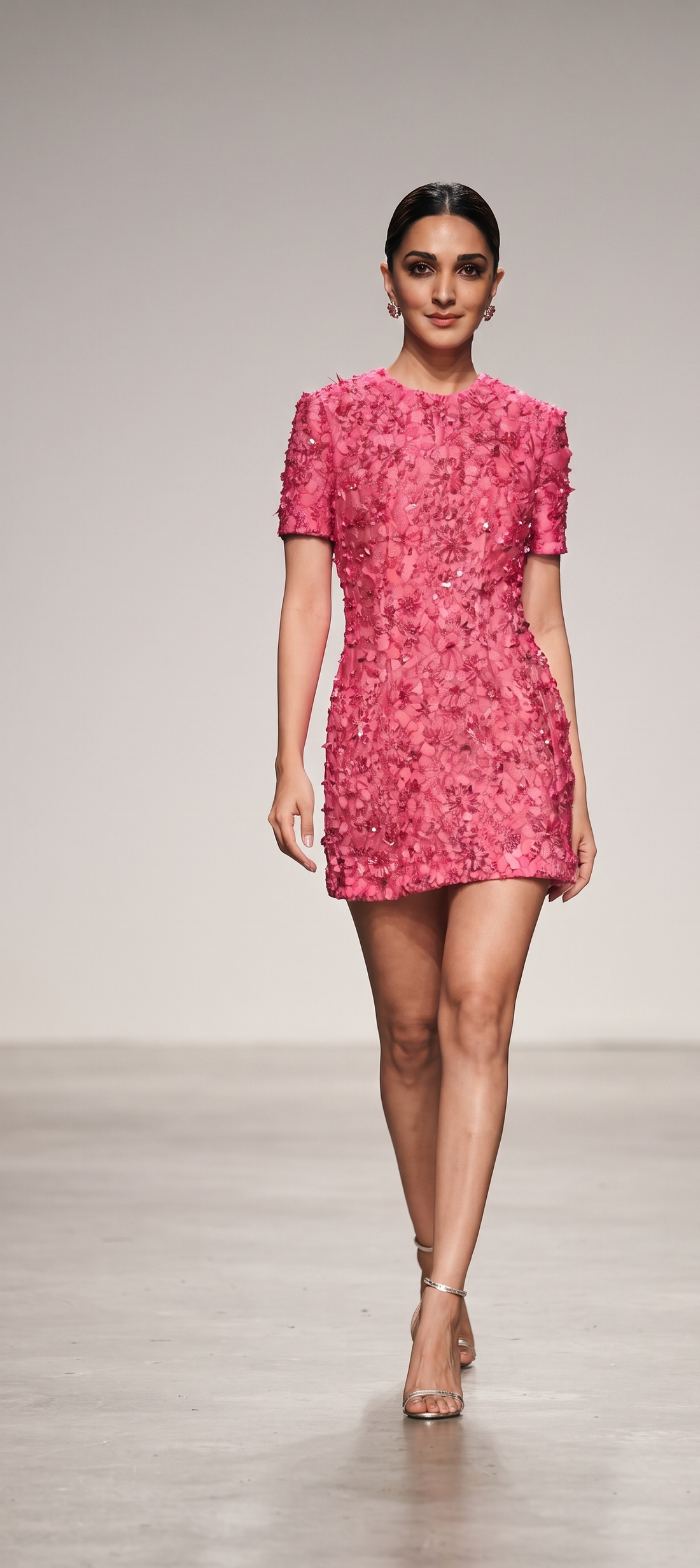 Crystal Bloom Mini Dress
