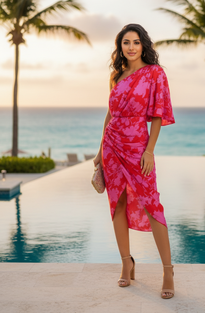 Razi Dress: Pink - Fiesta Resortwear