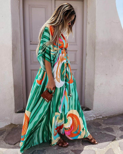 Marcel Dress: Green - Fiesta Resortwear