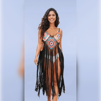 Island Escape Cover Up: Black - Fiesta Resortwear