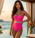Roxanne Swimsuit: Pink - Fiesta Resortwear