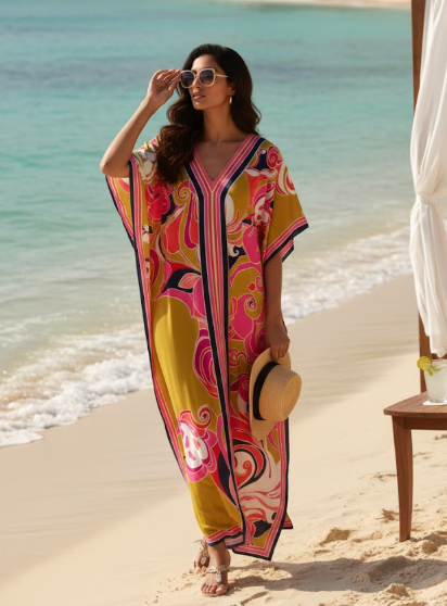Bloom Bay Kaftan - Fiesta Resortwear