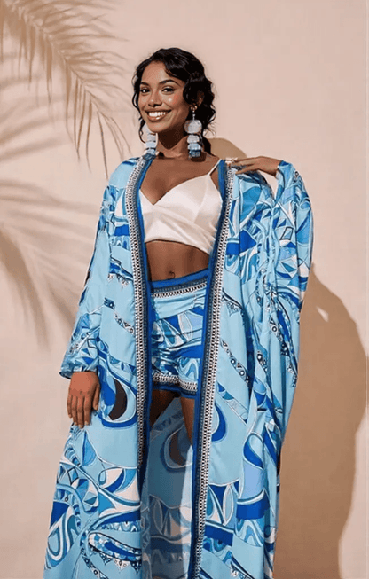 Wembley Coords: Blue - Fiesta Resortwear