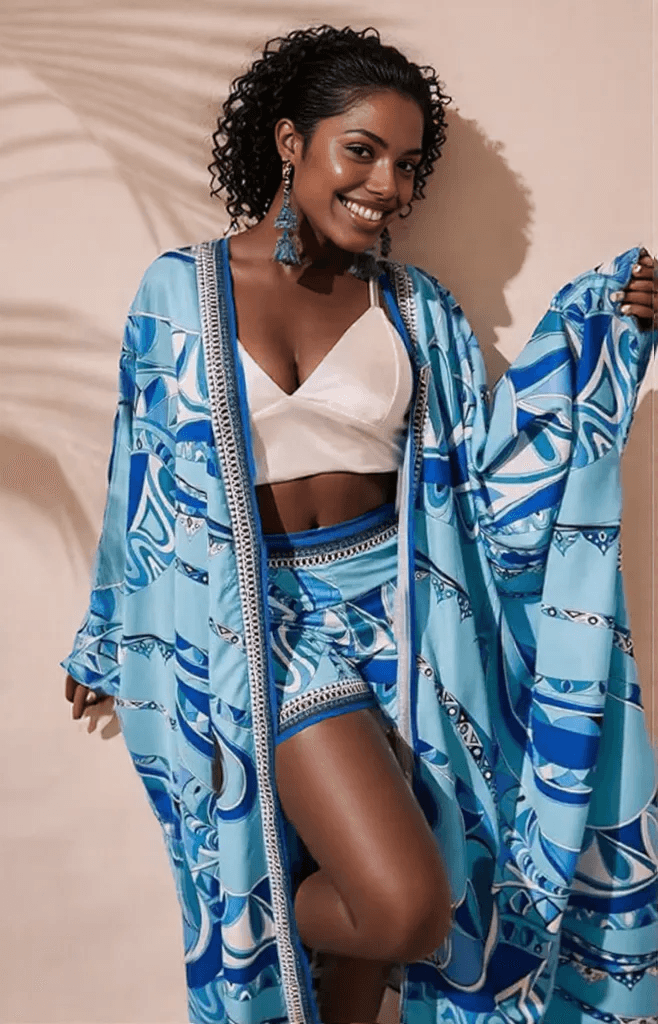 Wembley Coords: Blue - Fiesta Resortwear