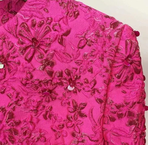 Crystal Bloom Mini Dress