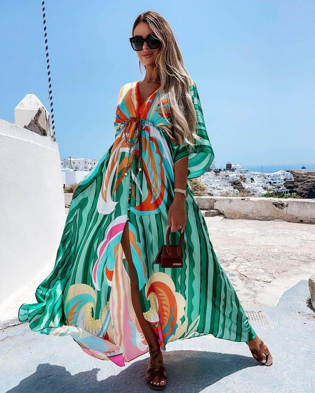 Marcel Dress: Green - Fiesta Resortwear